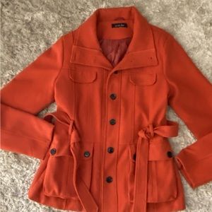 BURNT ORANGE PEACOAT